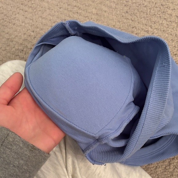 Ina Light Blue Ribbed Top - Picture 4 of 4